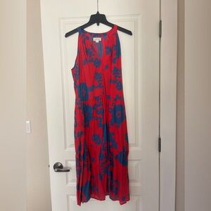 Velvet floral dress